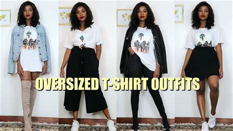 how to wear an oversized dress shirt|cute oversized t shirt outfits.